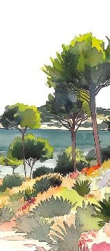 Papier peint panoramique air estival