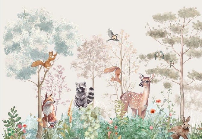 Papier peint chambre enfant nature magique beige, XXL, tendance