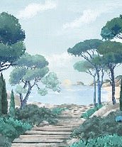 Papier peint balade dans les calanques