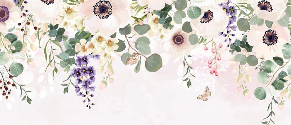 Papier peint fleurs merveilleuses