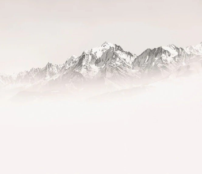 Papier peint matin brumeux Mont Blanc, XXL, tendance