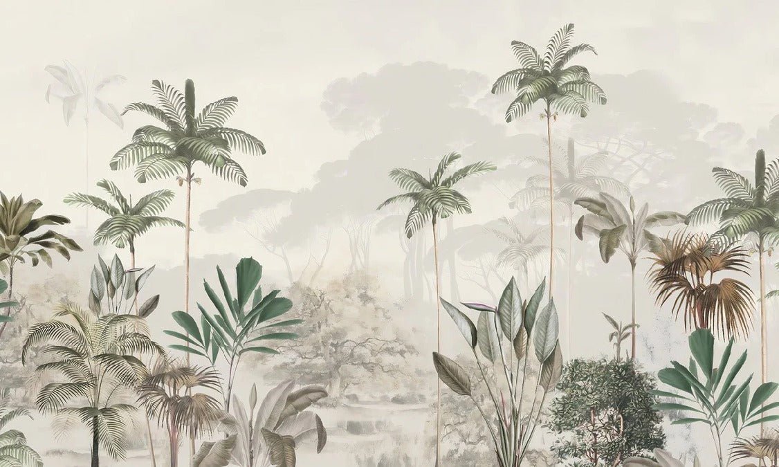 Papier peint panoramique jungle eden vert, XXL, tendance