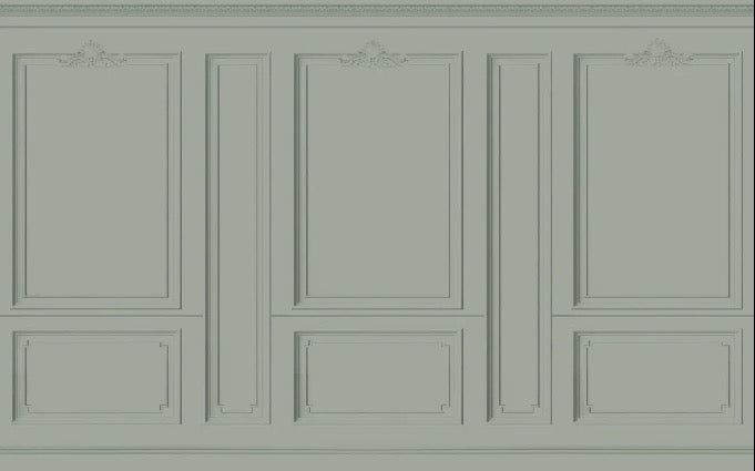 Papier peint Haussmann Vert de gris