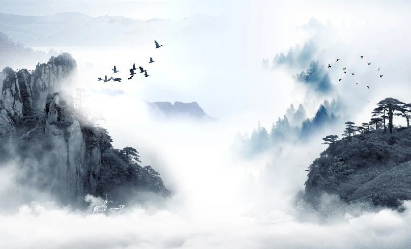Papier peint Lever de jour en Chine