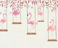 Papier peint Flamingo