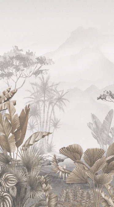Papier peint tendance tropical sepia
