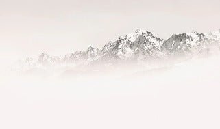 Papier peint matin brumeux Mont Blanc