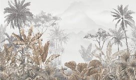 Papier peint tendance tropical sepia