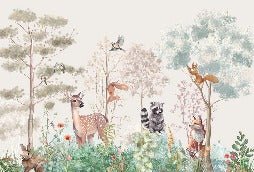 Papier peint chambre enfant nature magique beige, XXL, tendance