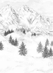 Papier peint montagne sommets de Chamonix