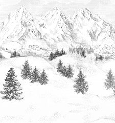 Papier peint montagne sommets de Chamonix