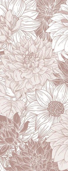 Papier peint fleur Dahlia, XXL, tendance
