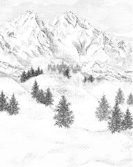 Papier peint montagne sommets de Chamonix