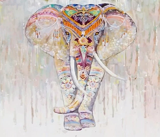 Papier peint Eléphant Boho Indien