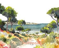 Papier peint panoramique air estival, XXL, tendance