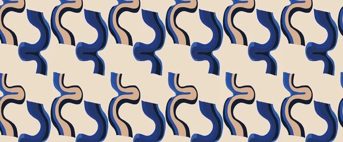 Papier peint rétro style bleu