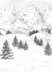 Papier peint montagne sommets de Chamonix