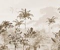 Papier peint panoramique jungle eden sépia