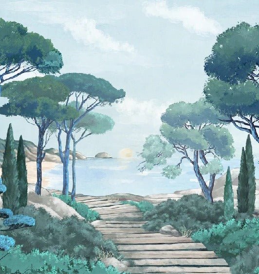 Papier peint balade dans les calanques, XXL, tendance