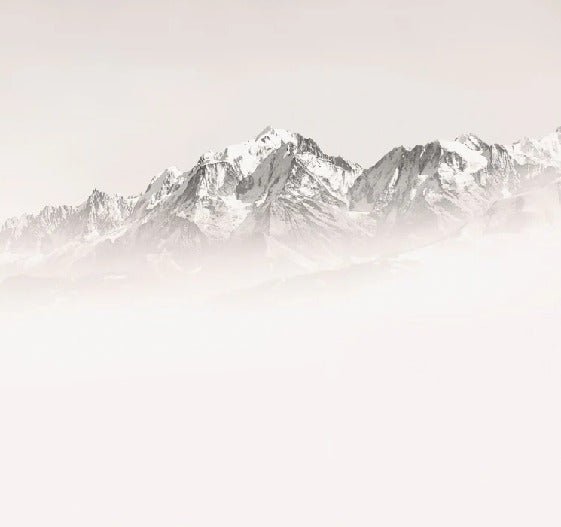 Papier peint matin brumeux Mont Blanc