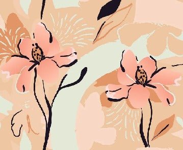 Papier peint yoga méditation fleur