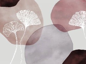 Papier peint panoramique abstrait pourpre, XXL, tendance