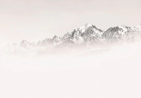 Papier peint matin brumeux Mont Blanc, XXL, tendance