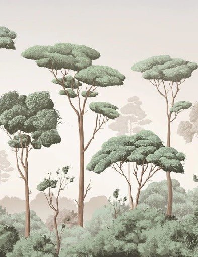 Papier peint brise légère pinède, XXL, tendance