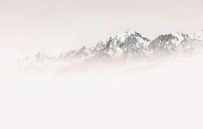 Papier peint matin brumeux Mont Blanc, XXL, tendance
