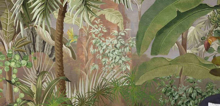 Papier peint panoramique jungle & léopard