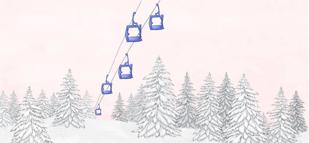 Papier peint télécabine bleuet, XXL, tendance