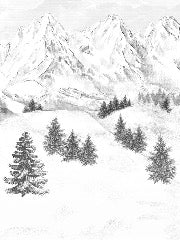 Papier peint montagne sommets de Chamonix
