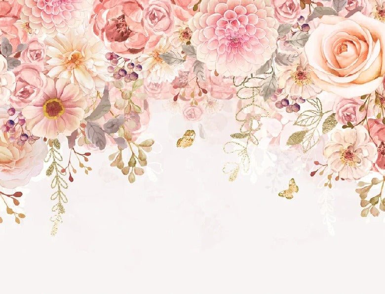 Papier peint Mademoiselle floral
