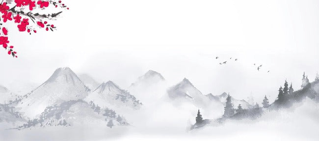 Papier peint zen paysage minimaliste