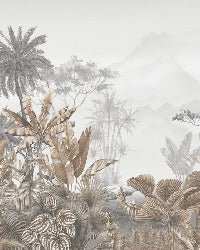 Papier peint tendance tropical sepia
