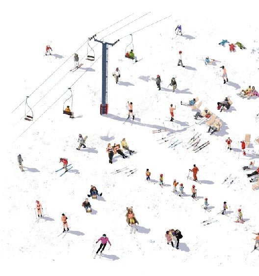 Papier peint panoramique après ski