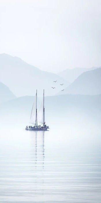 Papier peint lac Annecy navigation