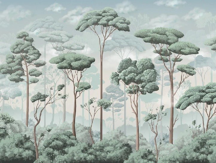Papier peint panoramique pinède volupté