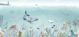 Papier peint panoramique vie marine, XXL, tendance