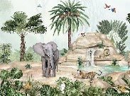 Papier peint enfant oasis animale, XXL, tendance