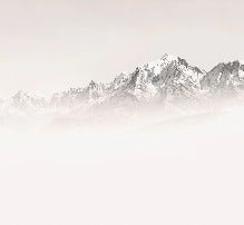 Papier peint matin brumeux Mont Blanc, XXL, tendance