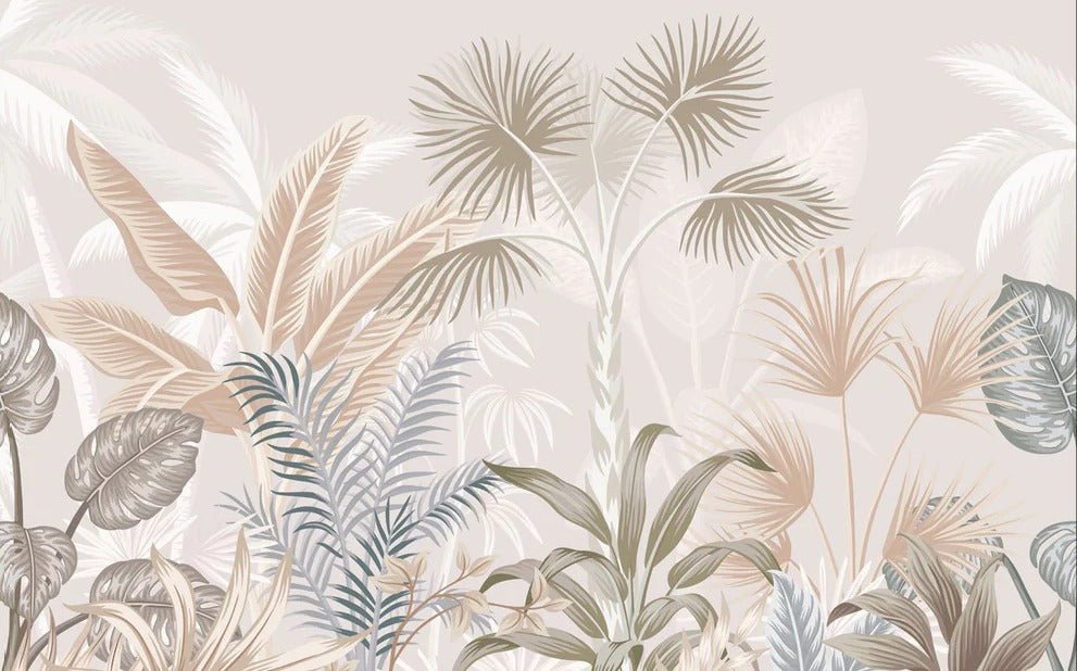 Papier peint panoramique jungle terracotta, XXL, tendance