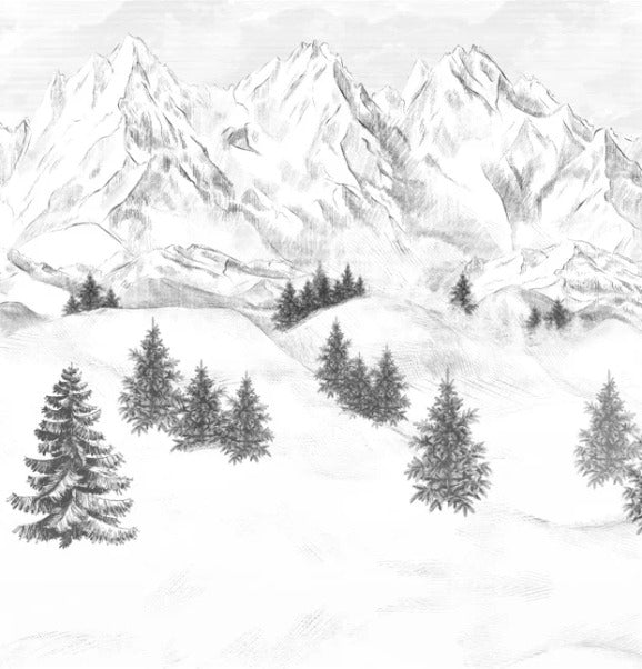 Papier peint Aiguilles d'Arves, XXL, tendance