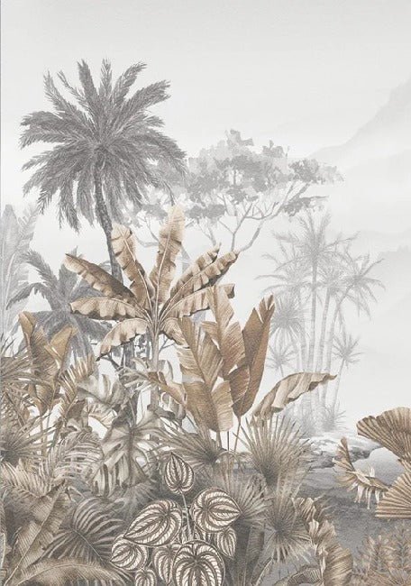 Papier peint tendance tropical sepia