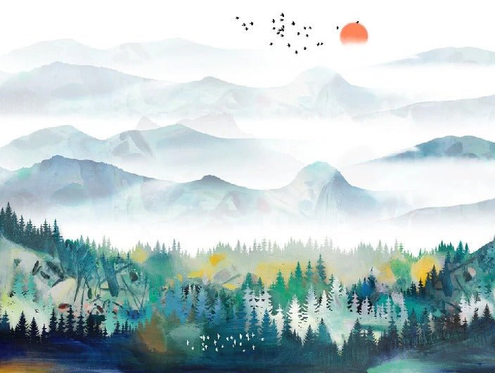 Papier peint Mountain & Scandinave