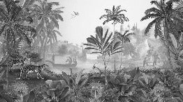 Papier peint panoramique ombres sauvages, XXL, tendance