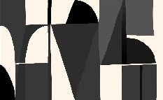 Papier peint Memphis style noir