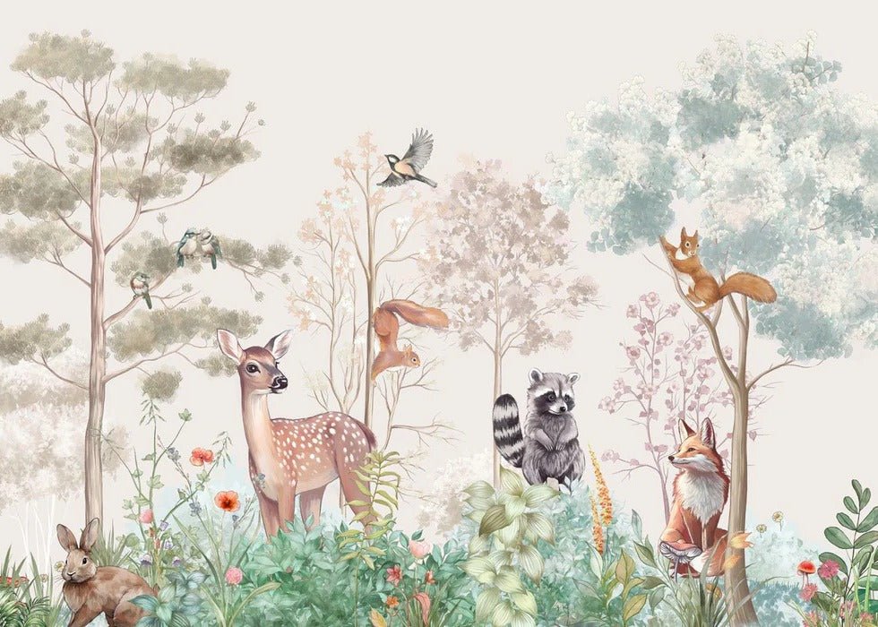 Papier peint chambre enfant nature magique beige, XXL, tendance