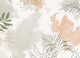 Papier peint panoramique aquarelle végétale