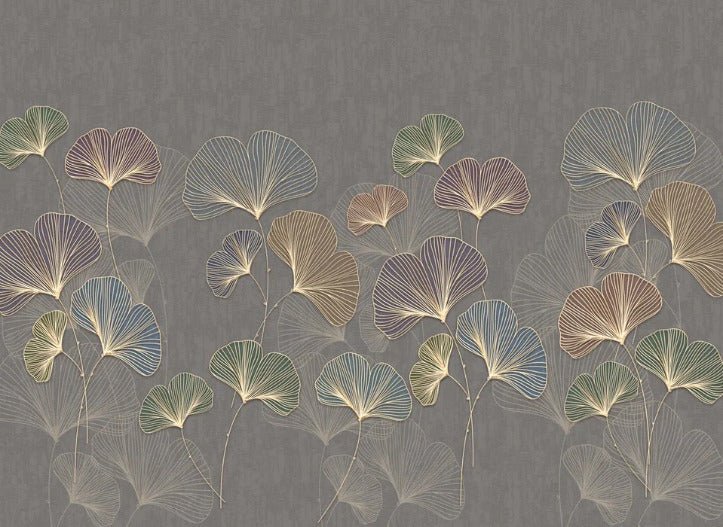 Papier peint panoramique ginkgo asie tendance